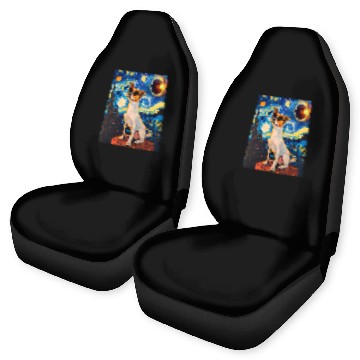 Discover Total Solar Eclipse Toy Fox Terrier Dog Baseball Tees Car Seat Covers