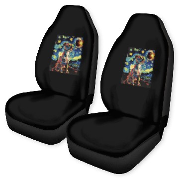 Discover Total Solar Eclipse Pit Bull Dog Car Seat Covers