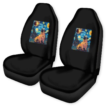 Discover Total Solar Eclipse Pug Dog Baseball Tees Car Seat Covers