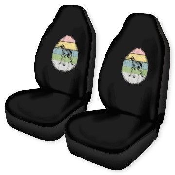 Discover Happy Easter Egg German Shorthaired Pointer Dog Easter Day Car Seat Covers