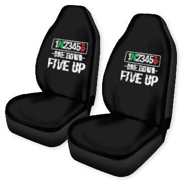 Discover One down motorcycle rider five up Baseball Tees Car Seat Covers