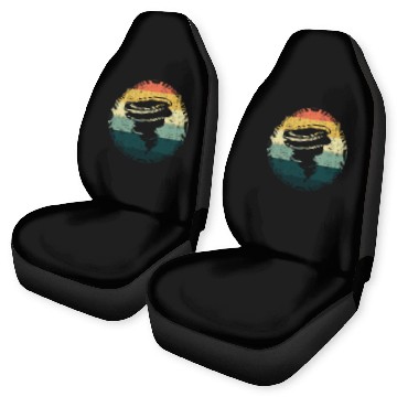 Discover Retro Storm Chasing Meteorologist Baseball Tees Car Seat Covers