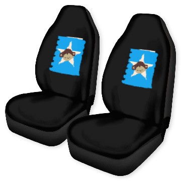 Discover Monkey going back to school 7 Car Seat Covers