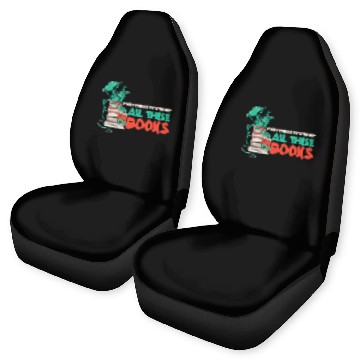 Discover Reading Dragon For Librarian Reader Bookworm Car Seat Covers
