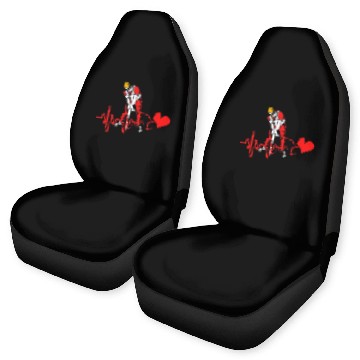 Discover Jackhammer Heartbeat Construction Worker Car Seat Covers