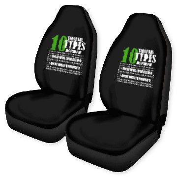 Discover Binary Code Funny Programmer Saying Coding Car Seat Covers