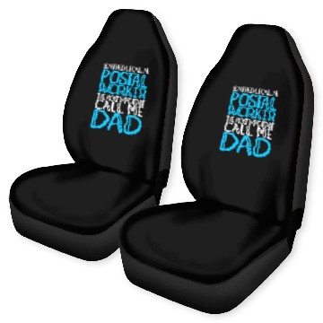 Discover Dad Postal Worker Baseball Tees Car Seat Covers