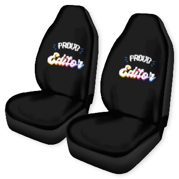 Discover Proud Editor Job Baseball Tees Car Seat Covers