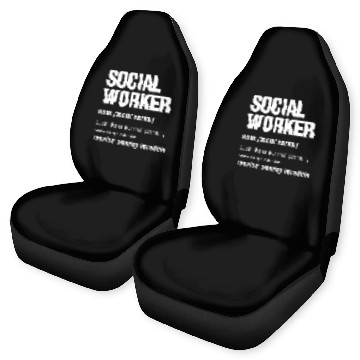Discover Definition Social Worker Baseball Tees Car Seat Covers