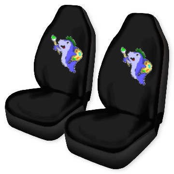 Discover Dolphin Painter Paint brush Car Seat Covers