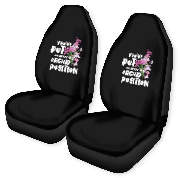 Discover Orchid Position Floral Designer Gift 2Funny Florist Pun Car Seat Covers