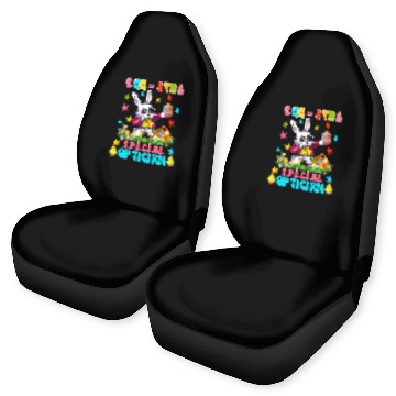 Discover Eggstra Special Optician  Bunny Easter Eggs Hunt Baseball Tees Car Seat Covers
