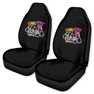 Discover Eggspert nurses Easter Bunny NP Funny RN Easter Day Nursing Baseball Tees Car Seat Covers