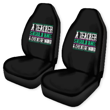 Discover Teachers day gift Professor Instructor Creative Mind Baseball Tees Car Seat Covers