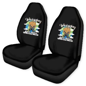 Discover Funny Woodworking Dad Carpenter Same Planet Different World Baseball Tees Car Seat Covers