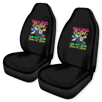 Discover Funny Billiards Pool Cue Pool Player Gift Car Seat Covers