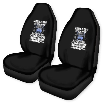 Discover Mobile App Developer I Touch My Computer All Day Car Seat Covers