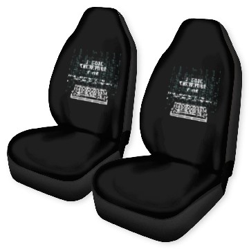 Discover I Code Therefore I Am Programmer Tech Expert Coder Joke Car Seat Covers