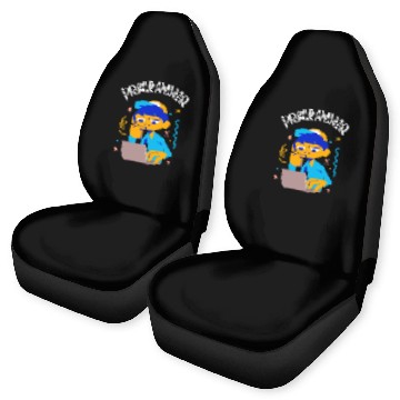 Discover Boy on Computer Programmer Career Student Car Seat Covers