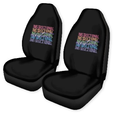 Discover Instructional Assistant School Teacher Assistant 7 Baseball Tees Car Seat Covers