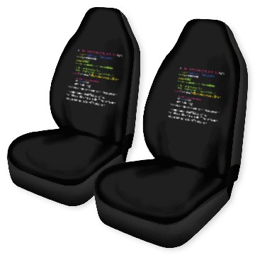 Discover Programming Coding Car Seat Covers Geek Programmer Nerd Developer Car Seat Covers