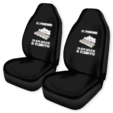 Discover Im A Programmer I Do ClickClickClick On The Computer 5 Baseball Tees Car Seat Covers