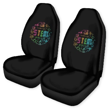 Discover STEM Science Technology Engineering Math Teacher Gifts Baseball Tees Car Seat Covers