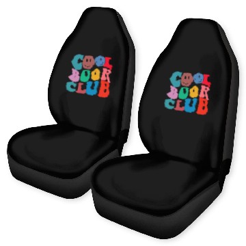 Discover Cool Book Club Baseball Tees Car Seat Covers