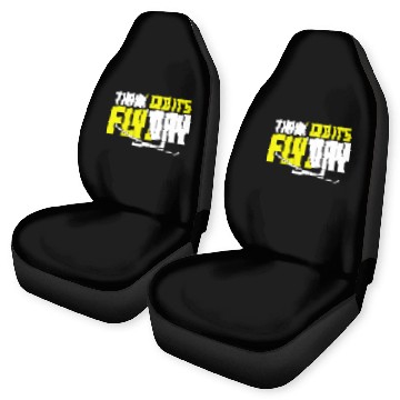 Discover Flyday fun sailing flying pilot saying Baseball Tees Car Seat Covers