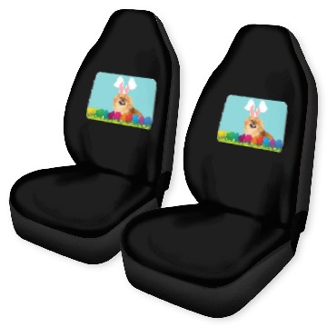 Discover Pekingese w Bunny Ears Baseball Tees Car Seat Covers