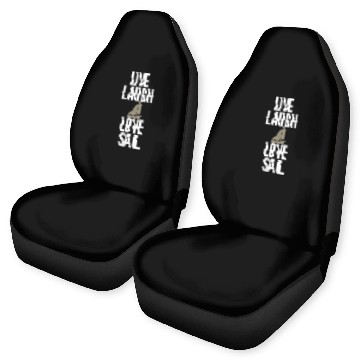 Discover Live Laugh Love Sail Humorous Apparel for Sailing Addicts Baseball Tees Car Seat Covers