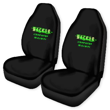 Discover Computer Security Funny Programmer Hackathon Costume Car Seat Covers