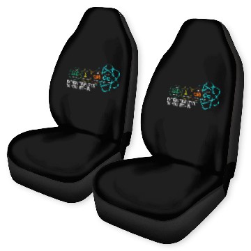 Discover Professor Chemist Elements Scientist periodic Table Student 1 Car Seat Covers