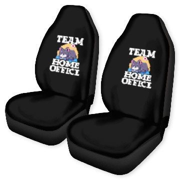 Discover Team homesoffice Computer Cat Lover Remotely Worker Baseball Tees Car Seat Covers