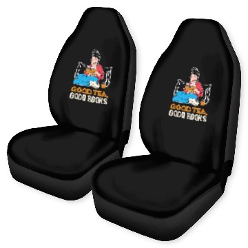 Discover Good Tea Book Lover Baseball Tees Car Seat Covers