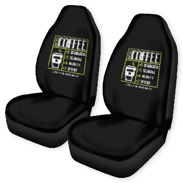 Discover Coffee Level Up Your Mornings Car Seat Covers