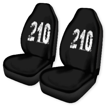 Discover Vintage San Antonio Area Code 210 Car Seat Covers