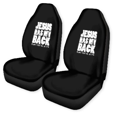 Discover Jesus has my back yours too if you let him Car Seat Covers