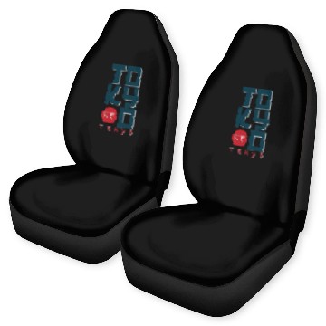 Discover Tokyo Car Seat Covers and apparel design effect print,