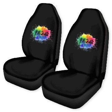 Discover PROUD Color Splash LGBT Gay Pride Rainbow Car Seat Covers