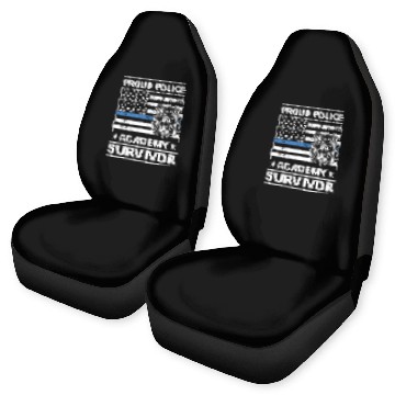 Discover 4 proud police academy survivor badges Car Seat Covers
