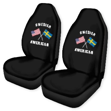 Discover Swedish American Flag Car Seat Covers