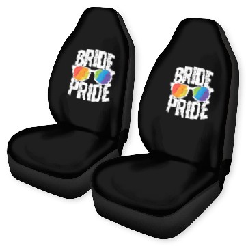 Discover Bride Pride Bachelorette Party Car Seat Covers LGBT Pride Lesbian