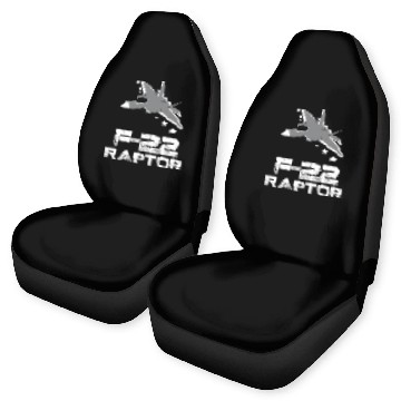 Discover Funny Jets - F 22 Raptor - Aircraft Engine Humor Car Seat Covers