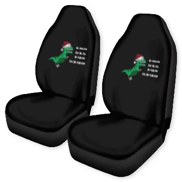 Discover Funny Christmas T-Rex Dinosaur Ra Ra Ra Xmas Car Seat Covers