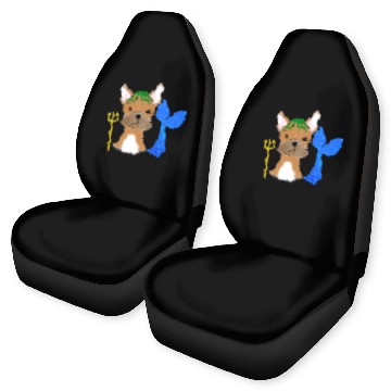 Discover French bulldog star sign aquarius gift idea Car Seat Covers