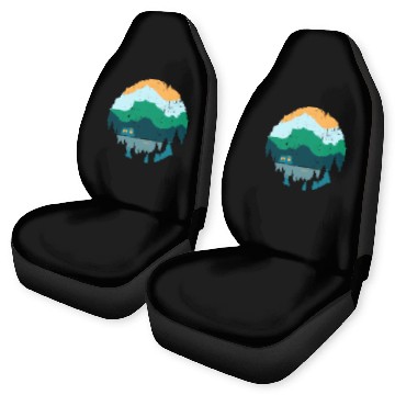 Discover Wanderlust Campeing Mountains Nature Souvenir Gift Car Seat Covers