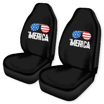 Discover 4th of July Merica Car Seat Covers USA American Pride