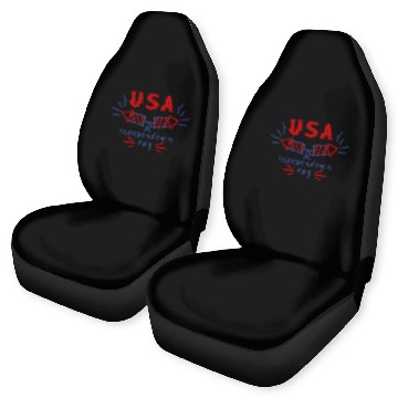 Discover Patriotic Happy 4th Fourth of July Car Seat Covers