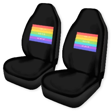 Discover Rainbow Flag LGBT Rights Advocacy and CauseT Car Seat Covers